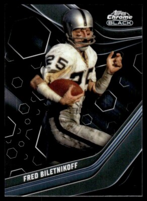 2023 Topps Composite #137 Fred Biletnikoff Oakland Raiders HOF  (Chrome Black)