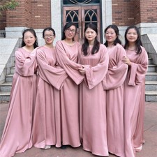 Dubai Kaftan Abaya Muslim Ramadan Dress Modest Bridesmaid Party Gown Wedding 1pc