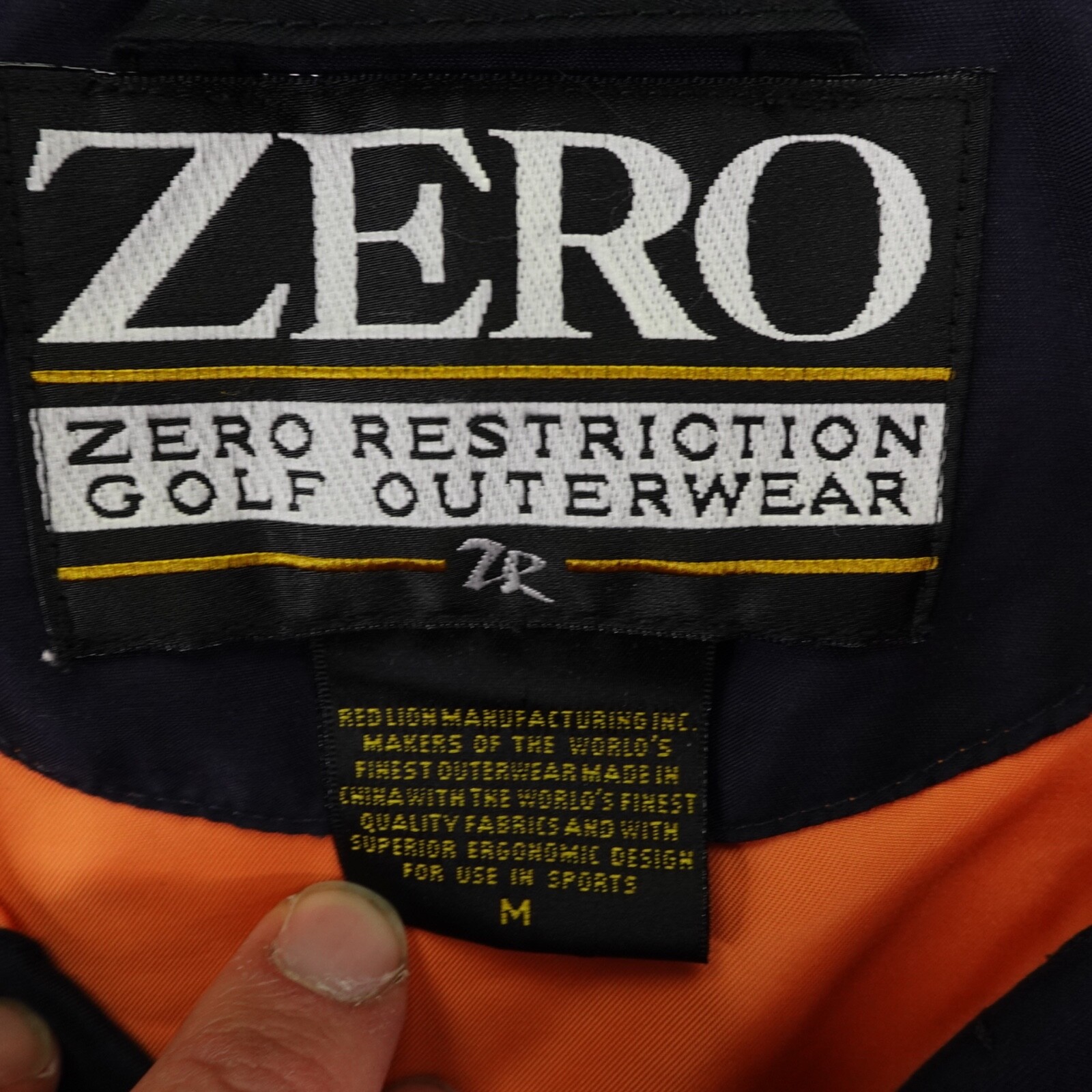 Zero Restriction Jacket Mens Medium Orange Golf W… - image 10