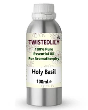 Twistedlily 100% Pure, Natural Holy Basil Essential Oil for Diffuser 100ml.