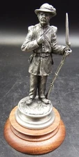 Francis J Barnum Pewter Civil War Sculpture "Bucktail"  hand signed