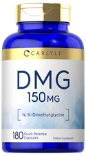 DMG N-Dimethylglycine | 150mg | 180 Capsules | Non-GMO | by Carlyle