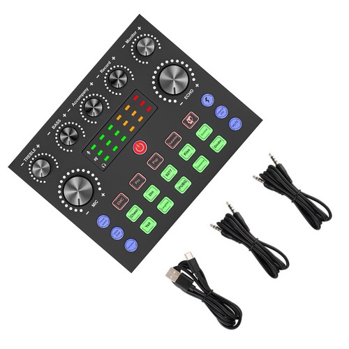 V8S Multi-function Sound Card Equipment For Live Steaming and Family Karaoke