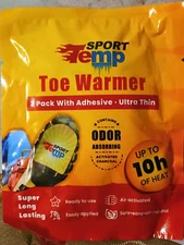 Sport Temp Toe Warmers, 1 pack of 2 warmers