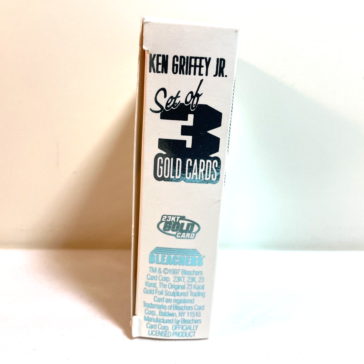 1996 KEN GRIFFEY JR. 23 Karat gold Bleachers Card with COA #1990