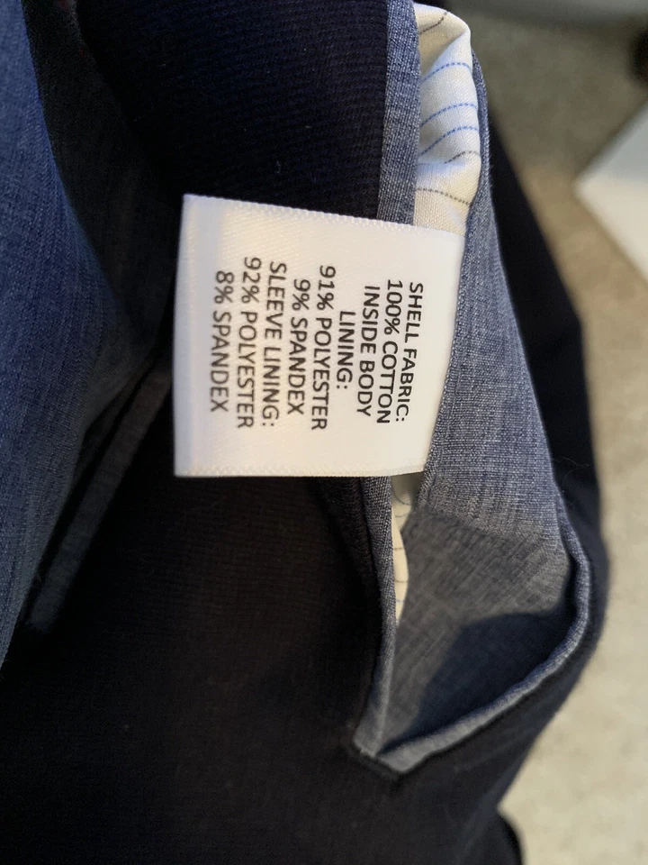 Blazer deportivo Daniel Cremieux de lino con solapa puntada azul marino talla M nuevo con etiquetas a $275 Foto 3 de 4