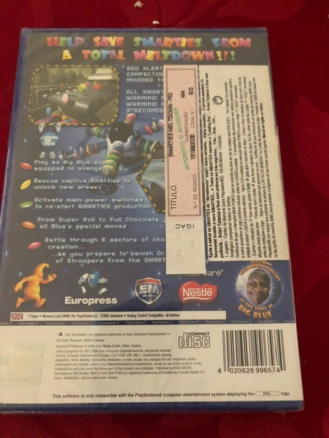 Jeu Smarties Meltdown pour Playstation 2 PS2 Complet CIB