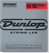 SUPER BRIGHT STAINLESS STEEL MEDIUM SCALE BASS STRINGS 45-105