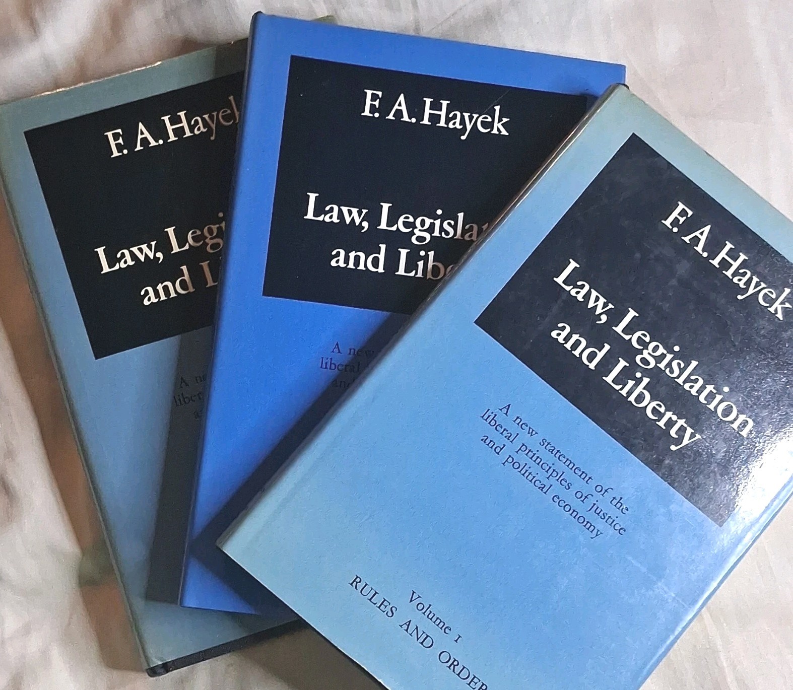 F. A. Hayek Law, Legislation And Liberty 3 Vol Hc/Dj 1973, 76, 79 Univ Chicago