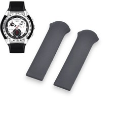 17mm Black Rubber Strap For Tissot T-Tracx T010417A - T010.417.17.031.00