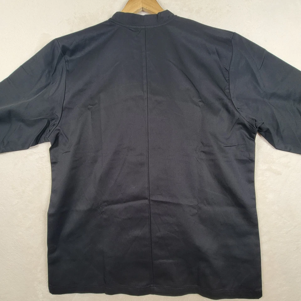 Chef Works Unisex Bastille Chef Coat (BAST)  Black Large  - Image 3 of 4