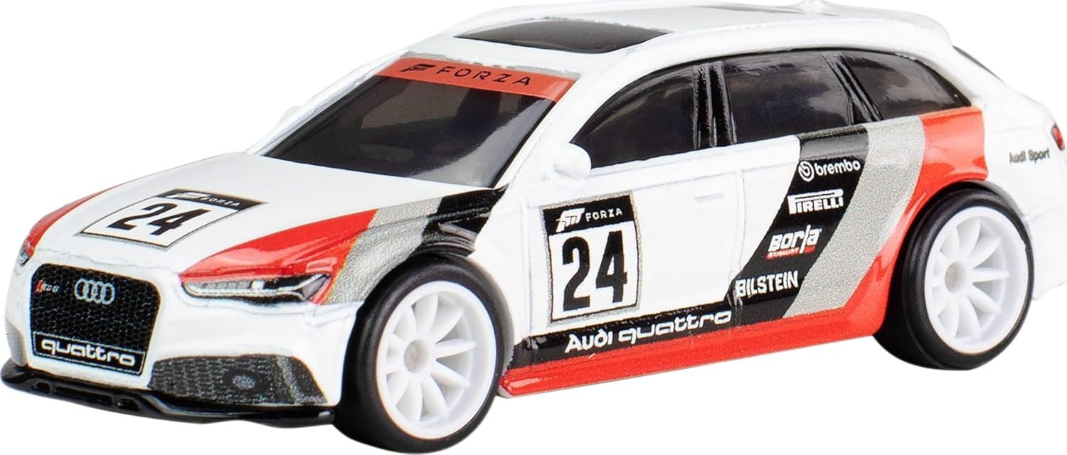 FORZA MOTORSPORT Die Cast Modello Auto 17 AUDI RS 6 AVANT n° 24 1:64 7cm HVJ47