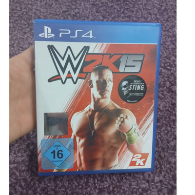 2K PS4 WWE 2K15 Wrestling PAL USK 16 Handbuch Sting DLC Pack