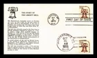 US COVER LIBERTY BELL AMERICANA SERIES FIRST DAY ISSUE DUAL HAND CANCEL