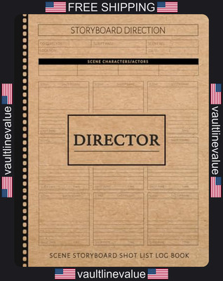 Film Director Storyboard Shot List Log Book Movie Production Planning Journal