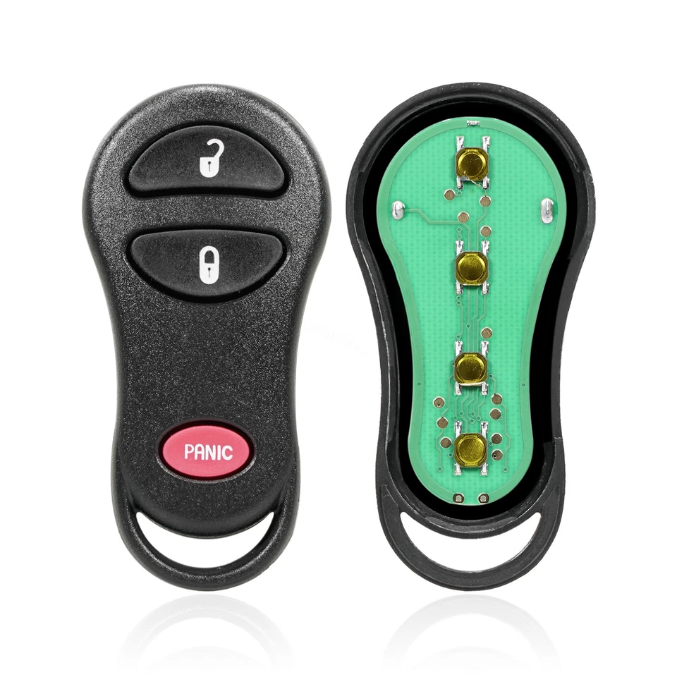 2 para Dodge Ram 1500 2500 3500 2002 2003 2004 2005 mando a distancia para coche sin llave + llave Foto 3 de 4