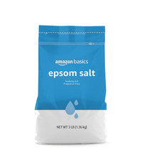 Amazon Basics Epsom Salt Soak, Unscented, Magnesium Sulfate USP, Muscle and Feet