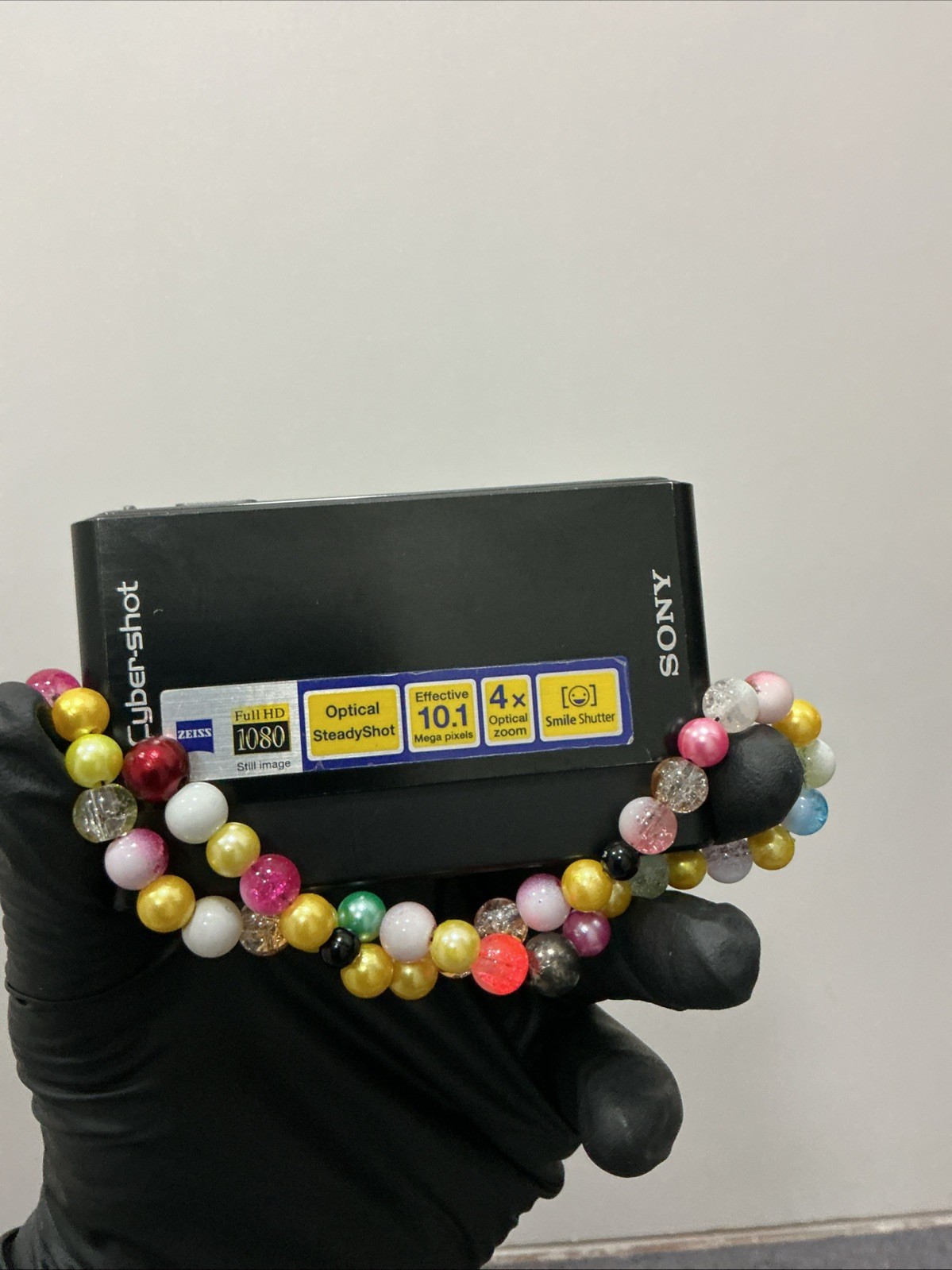Sony Cybershot DSC-T77 Digital Camera 10.1MP BLACK Working NO BATTERY READ