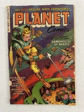 Planet Comics #71  Fiction House Atomic Explosion Golden Age 1953 Sci Fi