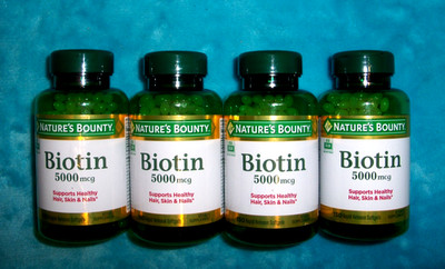 4 Nature's Bounty Biotin 5000 mcg-4 X 150 = 600 Rapid Release Soft gels-EXP 9/27