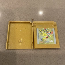 Pokemon Gold Version Empty Shell Replacement Case Authentic Nintendo Game Boy