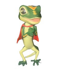 Figura de plástico Geico Gecko Lagarto Capa Roja 4"
