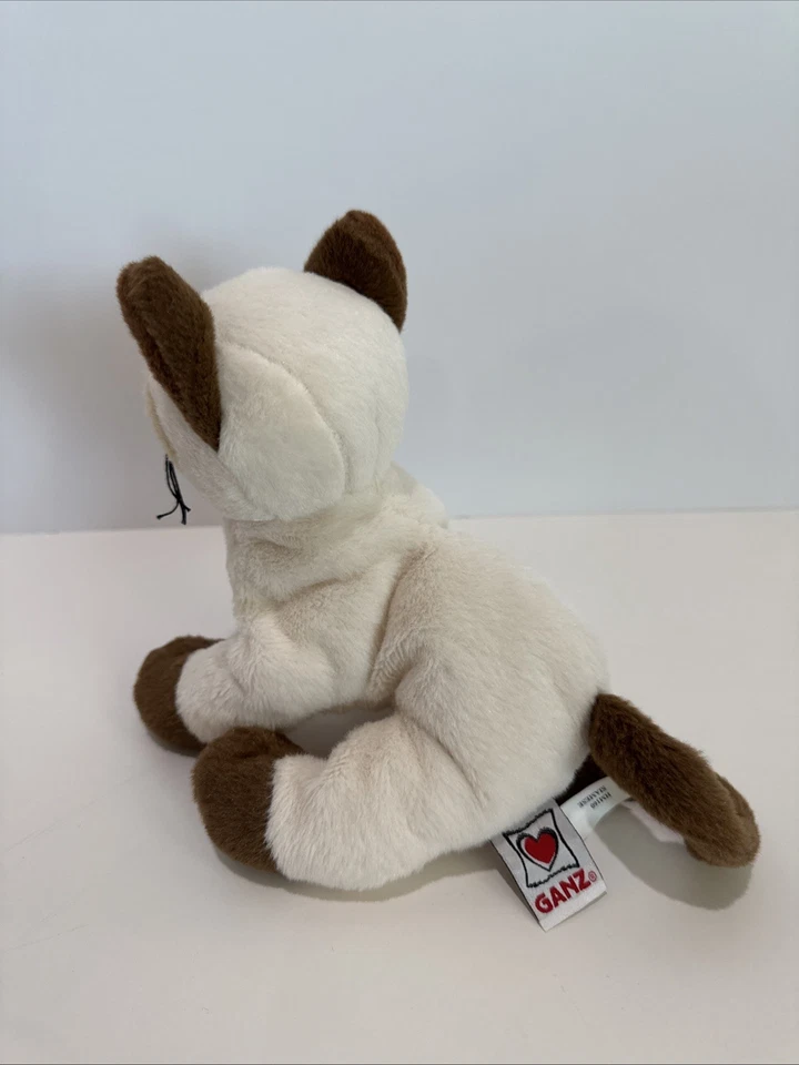 Webkinz Siamese Cat Stuffed Plush No Code HM160 Blue Eyes 8” - Image 3 of 4