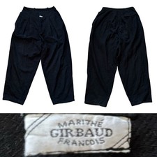 VTG Marithe Francois Girbaud Pleated Trousers Men  s Size 36 In Black