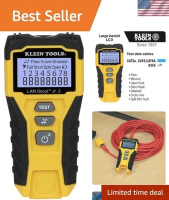 Cable Tester LAN Ethernet Network CAT5e CAT6 6A Wire Map Fault Detector