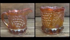 Northwood Marigold Carnival Glass Open Spooner & Creamer Dish