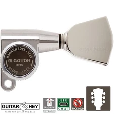 NEW Gotoh SG360-04 MGT Locking Mini Tuners L3+R3 Tuning Keys 3x3 - NICKEL