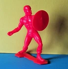 Vintage 1967 Captain America - Marvel Super Heroes - Red Plastic - Louis Marx