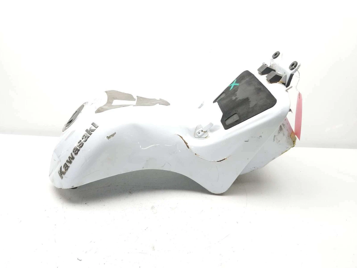 Tank Pad + Gas Cap Cover Set – Chrome Silver & Black For 07-18 Ninja ZX-6R/10R/14R
