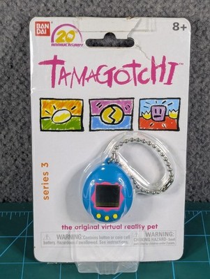 Bandai Tamagotchi Series 3 Virtual Reality Pet Game 20th Anniversary Blue 2018
