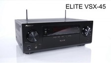 Pioneer Elite VSX-45 7.2 Channel Receiver Wi-Fi Bluetooth 4K Bundle W/ Remote 