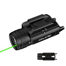 AUCLAYTEC Tactical Flashlight Laser Sight 1200 Lumens Pistol Laser Light Combo