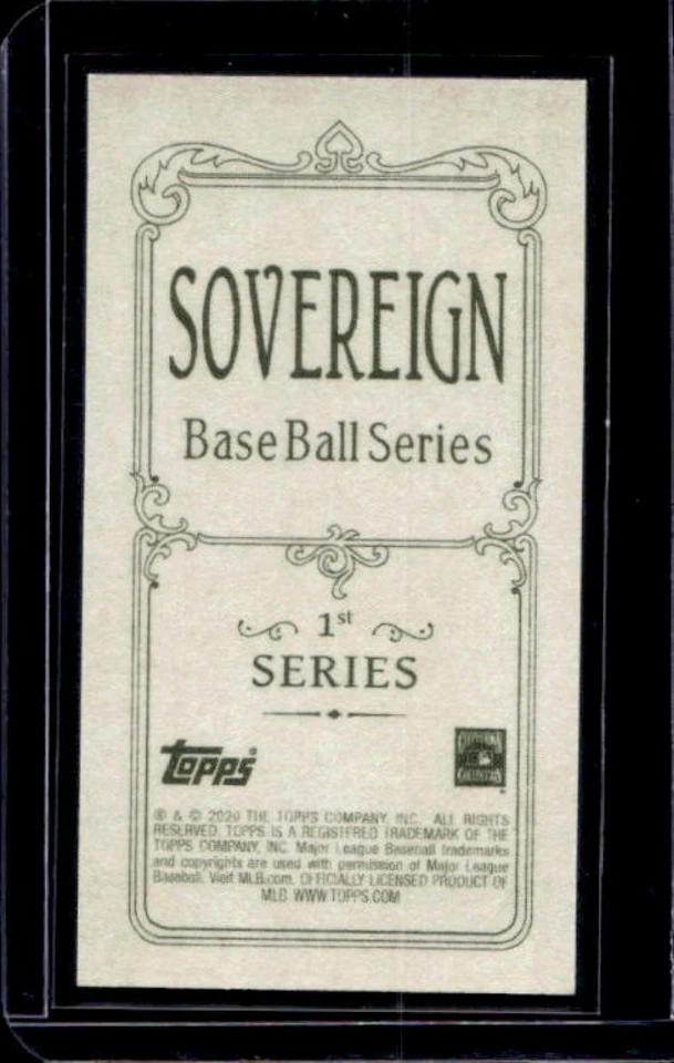 2020 Topps 206 1st Series Mariano Rivera Mini Sovereign Back Yankees - Image 2 of 2