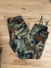 Vintage 90  s Camo Cargo Baggy Skater Pants Men's Size Medium Long Army Military