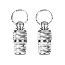 2 Piezas Tubos de Identificación para Perros Gatos Mascotas Nombre Dirección Etiqueta Etiquetas Collar Colgante de Latón