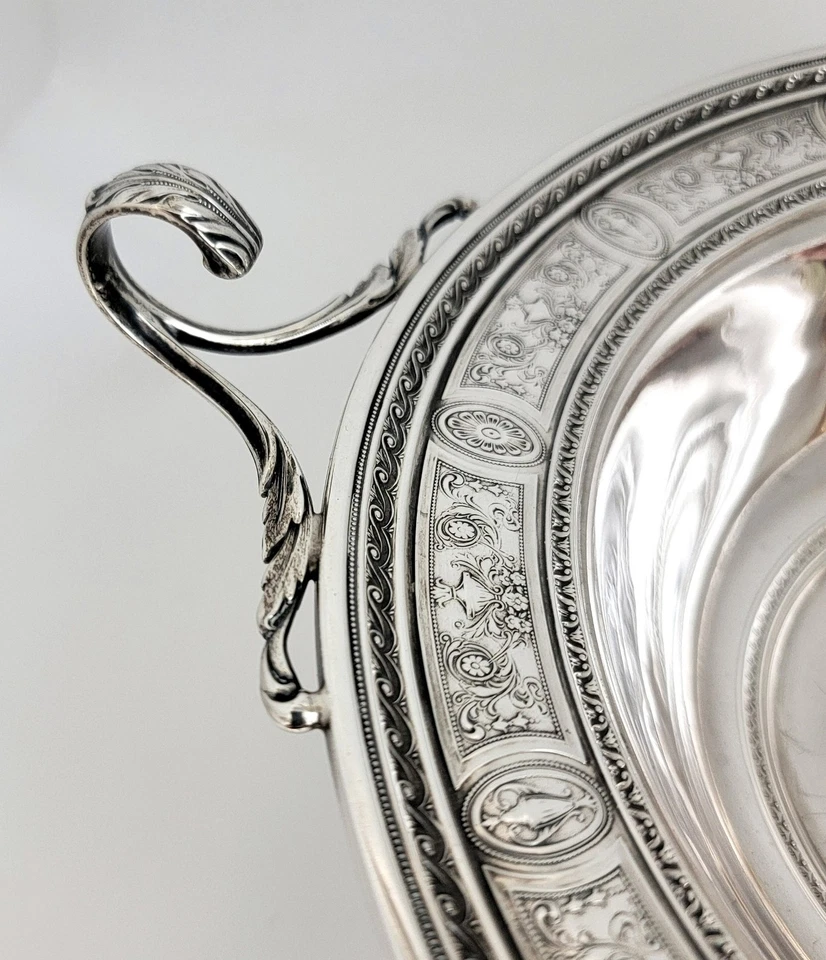 Cuenco central de plata esterlina Wedgwood de International Silver Co. Foto 3 de 4