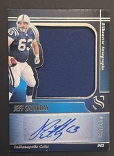 2025 Silhouette Jeff Saturday Jersey Patch Auto #d /199 Autograph Colts SA-JSY