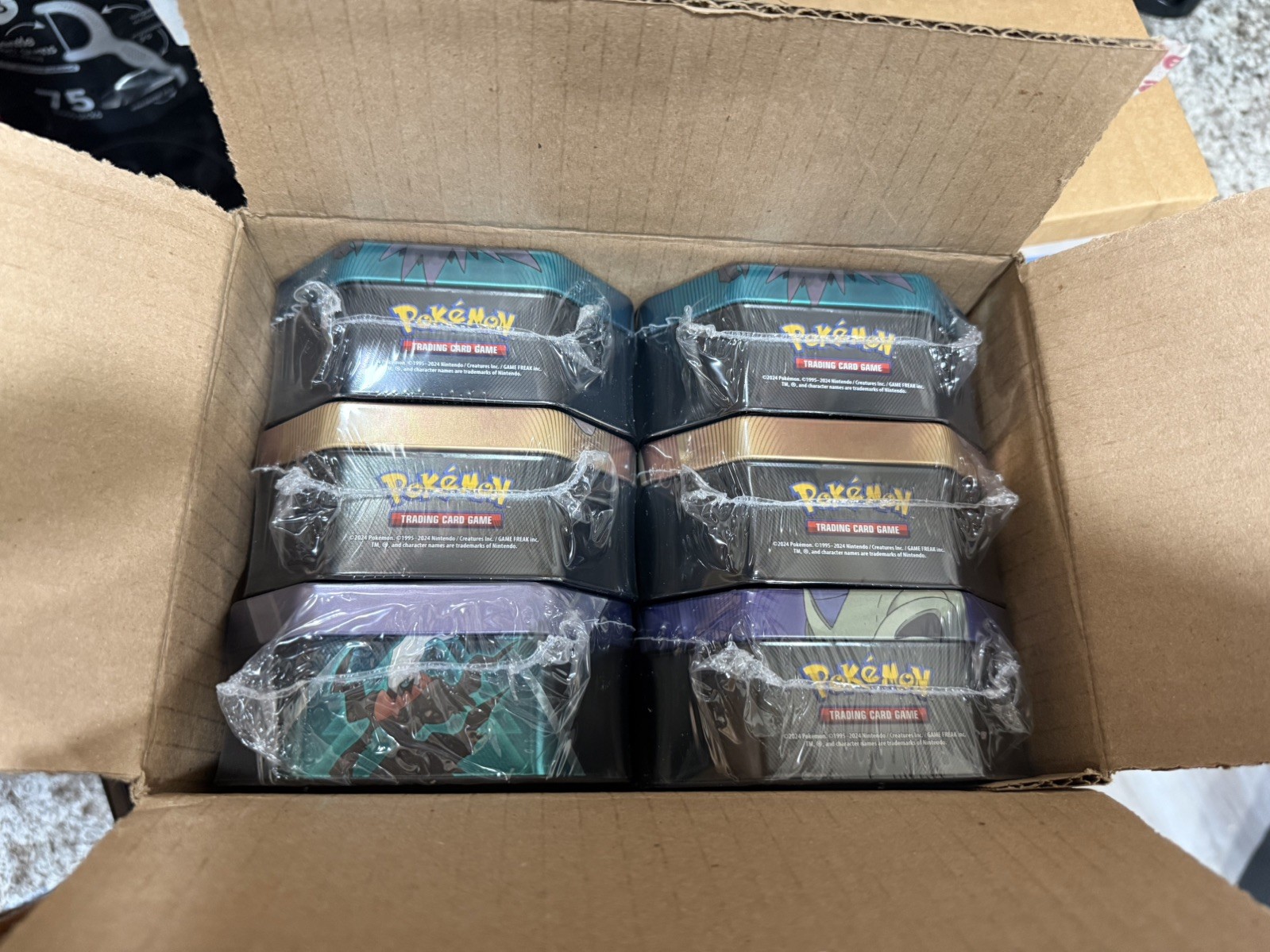 Pokemon Triple Whammy Tin Pokémon TCG 6 Sealed Tins