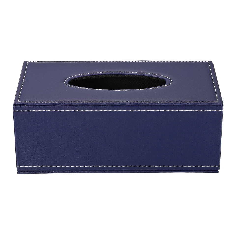 9,4 x 4,7 x 3,7 «тканевая коробка чехол, ПВХ кожи водонепроницаемый салфетки диспенсер, синий - Изображение 3 из 4