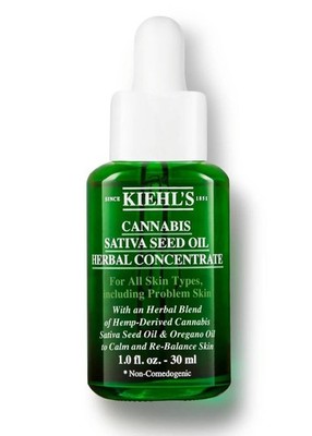 Kiehl's Sativa Seed Facial Oil Herbal Concentrate 30ml New 