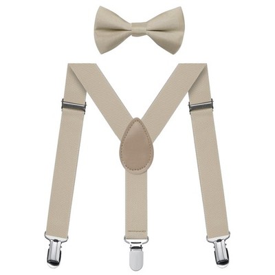 Hosenträger Set für Jungen - Fliege - elastische Hosenträger