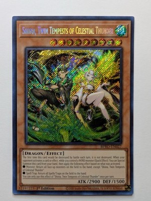 Shina Twin Tempest of Celestial Thunder 1st Edition Secret Rare BPRO-EN027 NM
