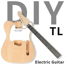 DIY 6 String TL Style Guitar Kits Mahogany Body Maple Neck Accessories
