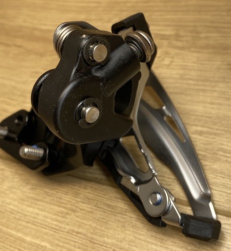 Shimano Deore FD-M618 2x10 Top Swing E-Type Front Derailleur Dual Pull Japan NOS - Afbeelding 7 van 8