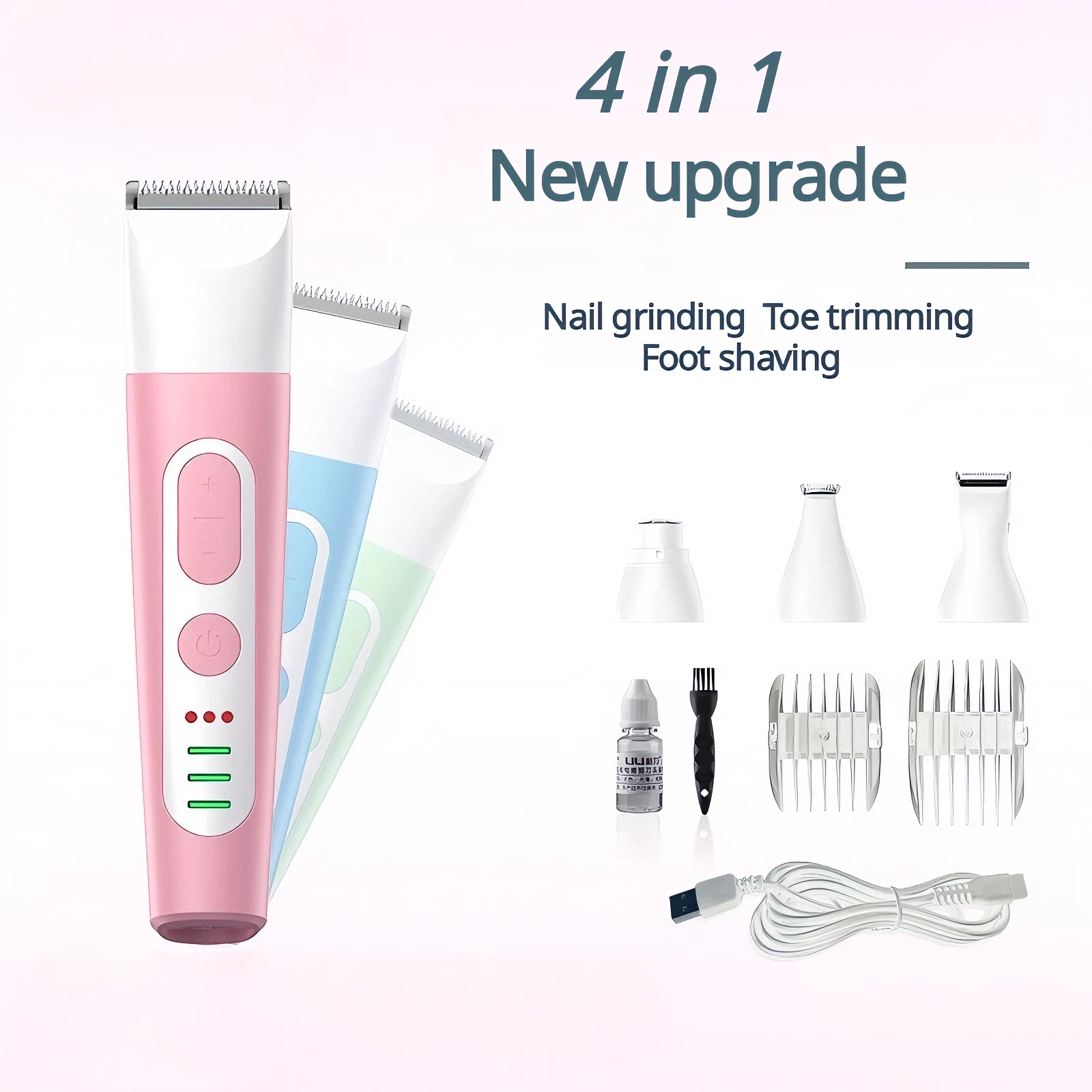 4-in-1 Pet Grooming Kit - Quiet Cordless Clipper with Nail Grinder & Trimmer
Opens in a new window o