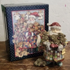 Lang & Wise “Santa’s Bountiful Bears” #4 Sherri Buck Baldwin 1997 Figurine 